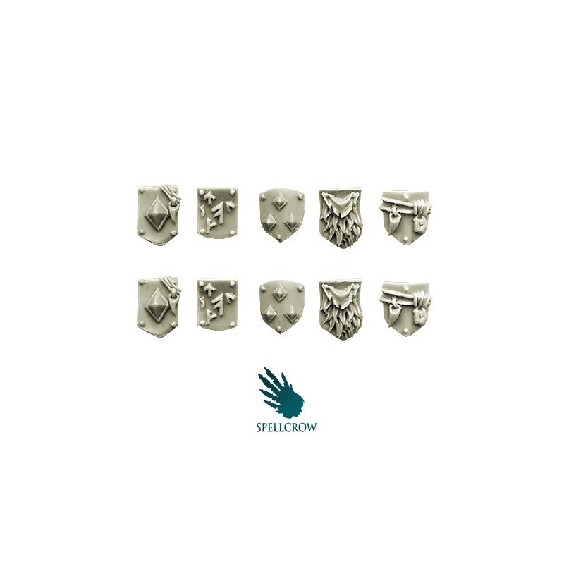 Wolves Space Knights - Small Shoulder Shields Wolves Space Knights - Small Shoulder Shields
