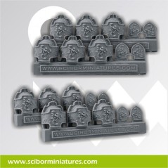 Scibor Miniatures 8 SF Shoulder Pads #2 