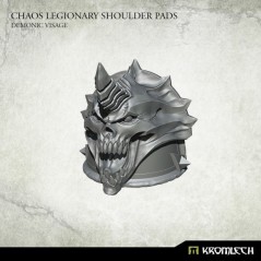 Chaos Legionary Shoulder Pads: Demon Visage