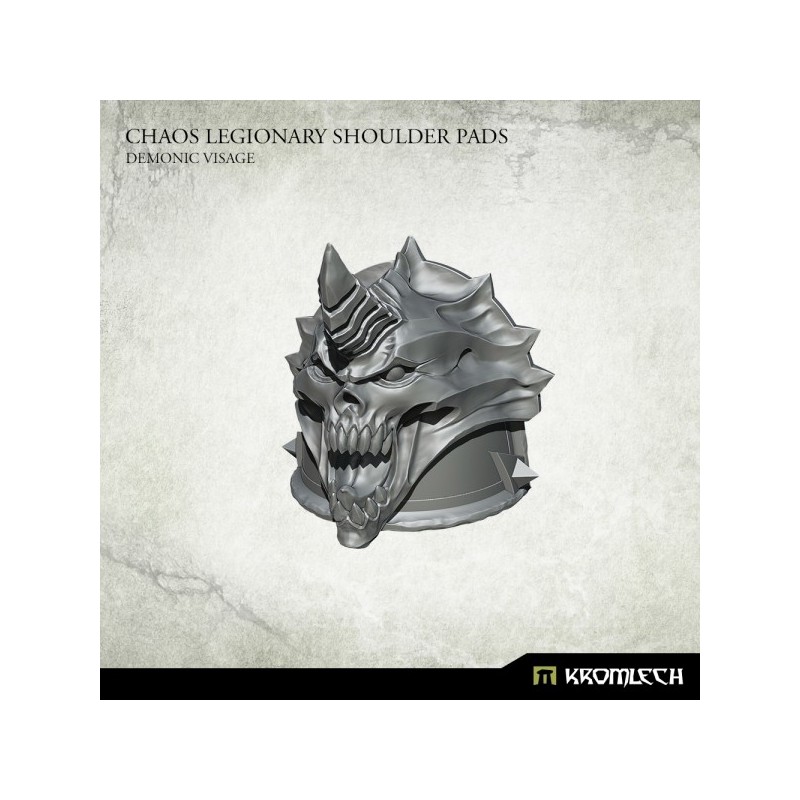 Chaos Legionary Shoulder Pads: Demon Visage Chaos Legionary Shoulder Pads: Demon Visage