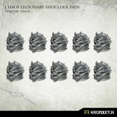 Chaos Legionary Shoulder Pads: Demon Visage