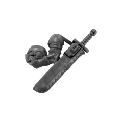Arm with Sword and Helmet