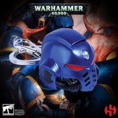 Keychain W40k - Space Marine Primaris Ultramarine Helmet