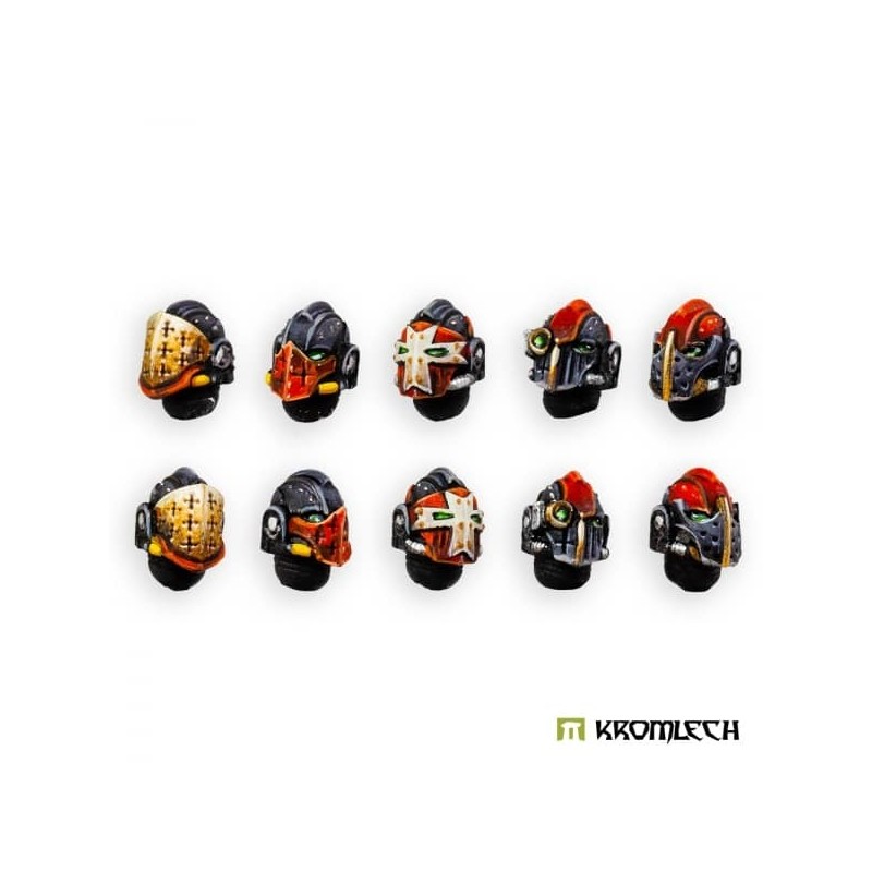 Imperial Crusaders Helmet Heads Imperial Crusaders Helmet Heads