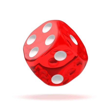 Oakie Doakie Dice - Dés D6 12 mm Translucent - Rouge (36)