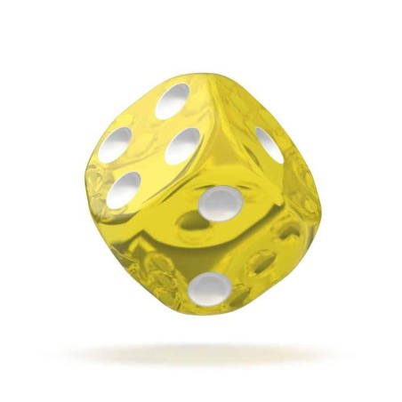 Oakie Doakie Dice - Dice D6 12 mm Translucent - Yellow (36)