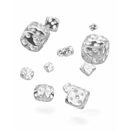 Oakie Doakie Dice - Dice D6 12 mm Translucent - Transparent (36)