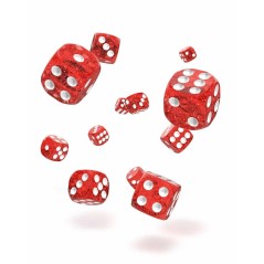 Oakie Doakie Dice - Dice D6 12 mm Speckled - Red (36)