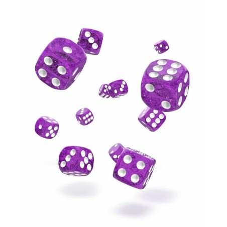 Oakie Doakie Dice - Dice D6 12 mm Speckled - Purple (36)