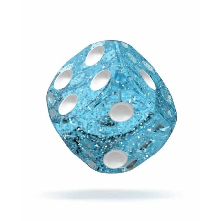 Oakie Doakie Dice - Dés D6 12 mm Speckled - Bleu Clair (36)