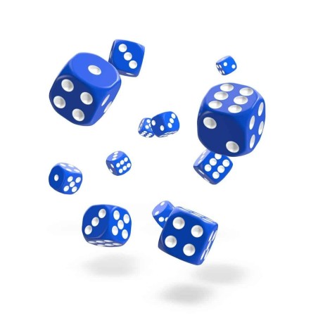 Oakie Doakie Dice - Dice D6 12 mm Solid - Blue (36)
