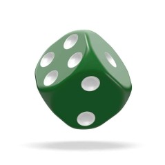 Oakie Doakie Dice - Dice D6 12 mm Solid - Green (36)