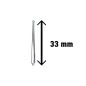 Tige Support Volant 33mm - Bout Rond Tige Support Volant 33mm - Bout Rond