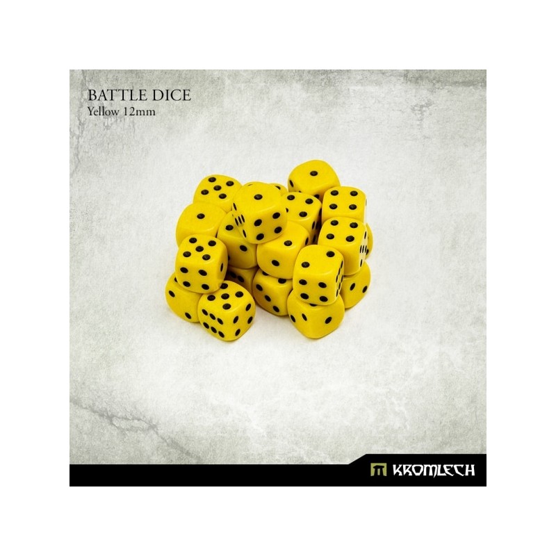 Battle Dice 12mm x25 - Yellow Battle Dice 12mm x25 - Yellow