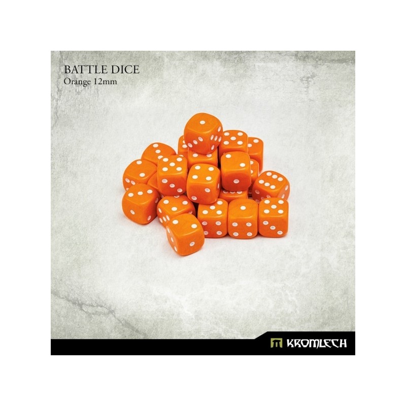 Battle Dice 12mm x25 - Orange Battle Dice 12mm x25 - Orange