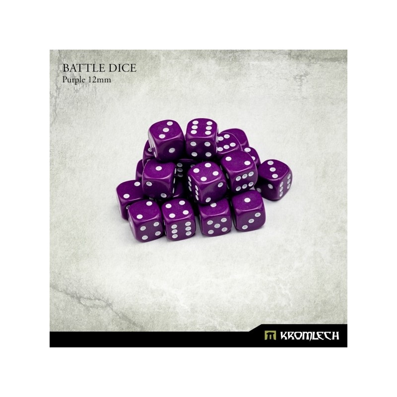 Battle Dice 12mm x25 - Violet Battle Dice 12mm x25 - Violet