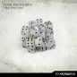 Pearl Battle Dice 12mm x25 - Lifeless White Pearl Battle Dice 12mm x25 - Lifeless White