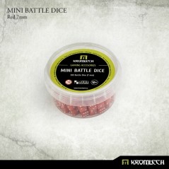 Mini Battle Dice 7mm x100 - Red