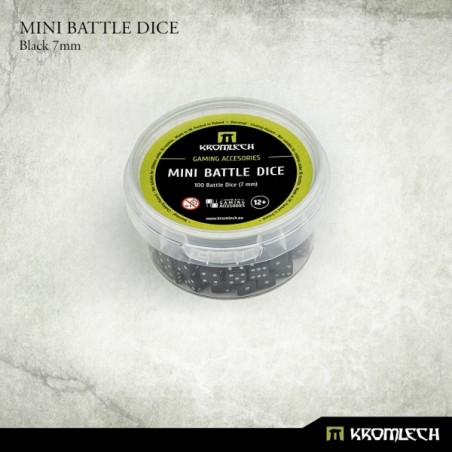 Mini Battle Dice 7mm x100 - Black