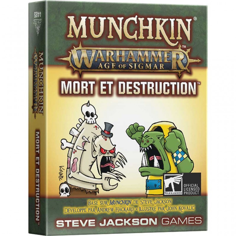 Munchkin Warhammer Age of Sigmar : Mort et Destruction - Version Française Munchkin Warhammer Age of Sigmar : Mort et Destruction - Version Française