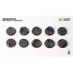 Spaceship Corridor Bases, Round 25mm (x10)