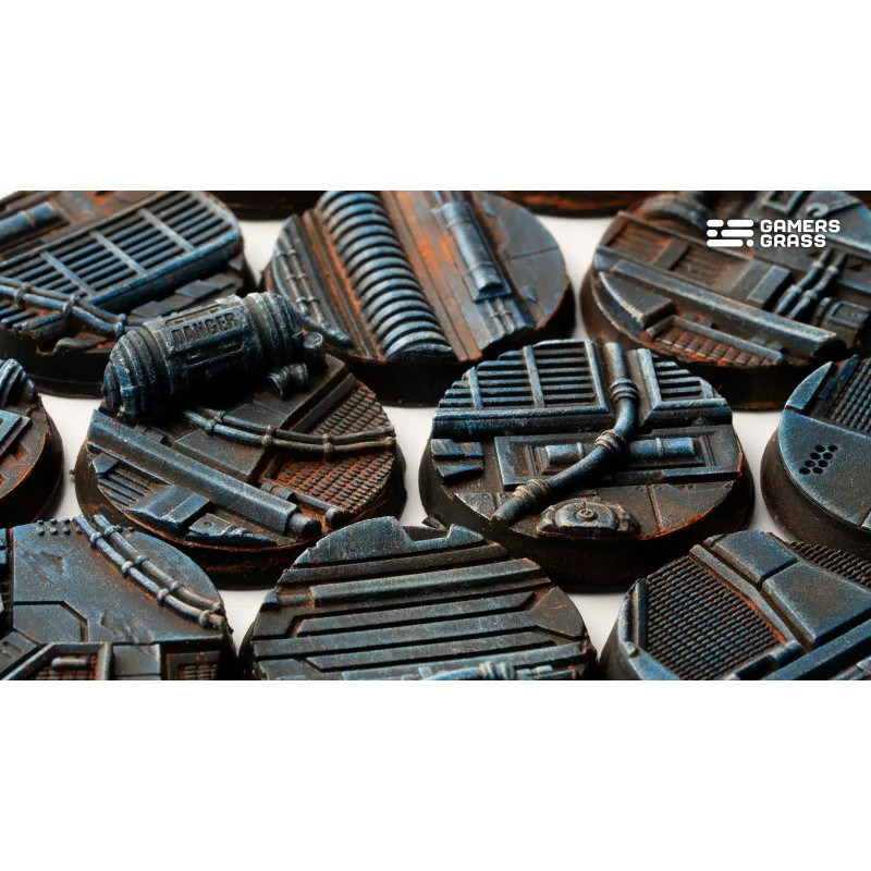 Gamers Grass Battle Ready Bases Arid Steppe Round 25mm (x10...