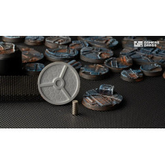 Spaceship Corridor Bases, Round 40mm (x5)