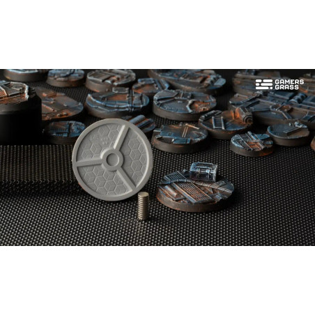 Spaceship Corridor Bases, Round 40mm (x5)