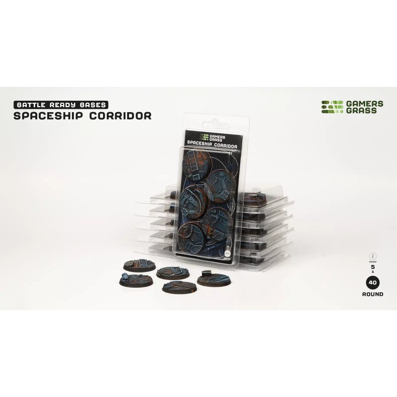 2 Socles Ronds 40mm Résine Technique - Pour Necromunda/Warhammer 40K - Neuf