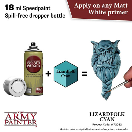 Speedpaint Lizardfolk Cyan The Army Painter