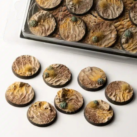 Deserts of Maahl Bases, Round 25mm (x10)