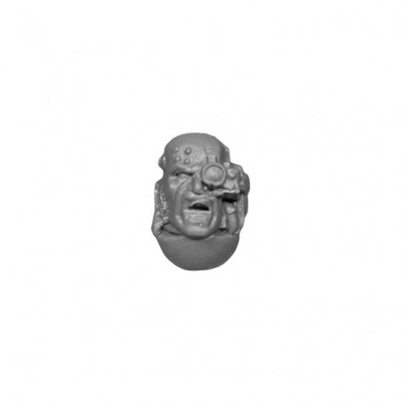 Bare Head with optical Warhammer 40k Space Marines bitz