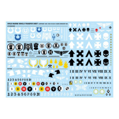 Space Marines Vehicle Transfer Sheet