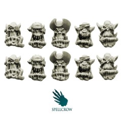 Bulky Freebooters Orcs Heads Spellcrow bits
