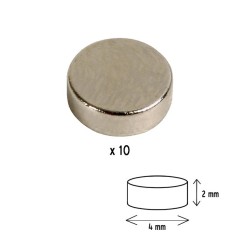Magnets 4mm x 2mm Neodymium X10
