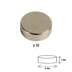 Magnets 5mm x 1mm Neodymium X10