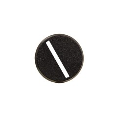 25mm slotted round base