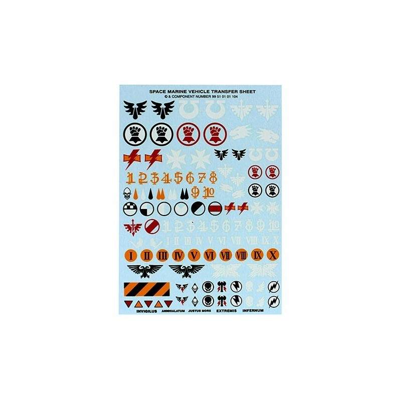 Space Marines vehicles Transfers