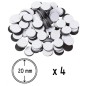 Adhesive Magnetic Disk 20 mm x4 Adhesive Magnetic Disk 20 mm x4