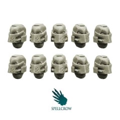 Space Knight Heads with Helmet