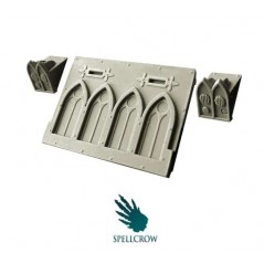 Space Knights - Gothic Front Plate for light Vehicles