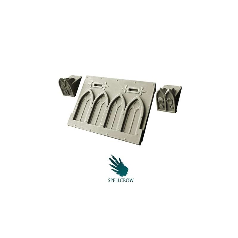 Space Knights - Gothic Front Plate for light Vehicles Space Knights - Gothic Front Plate for light Vehicles