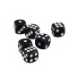 Dés Noir - Lot de 6 dés 6 de 12mm