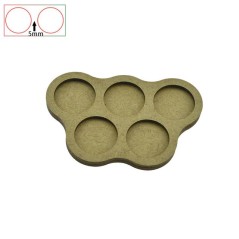 Movement Trays - 5 Bases of 32mm - 5 mm Spacing