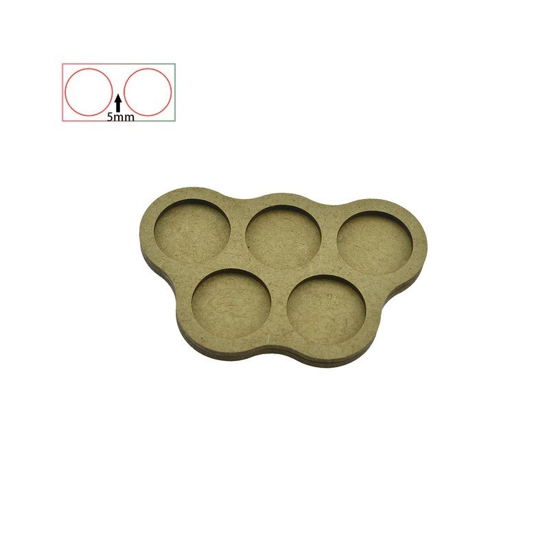 Movement Trays - 5 Bases of 32mm - 5mm Spacing Movement Trays - 5 Bases of 32mm - 5mm Spacing