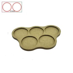 Movement Trays - 5 Bases of 40mm - 2.5 mm Spacing