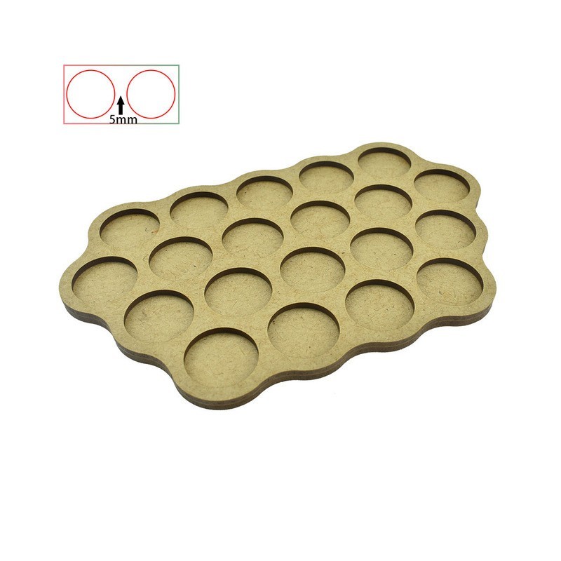 Movement Trays - 20 Bases of 25mm - 5mm Spacing Movement Trays - 20 Bases of 25mm - 5mm Spacing